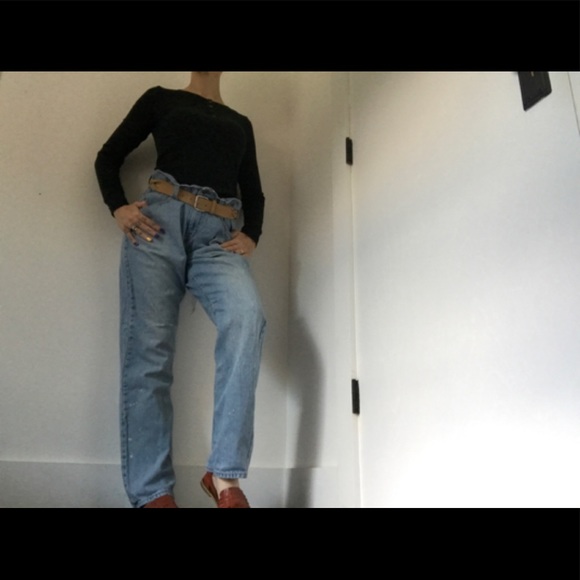 Old Navy Boyfriend Blue Jeans Naturally Distressed - Picture 7 of 16